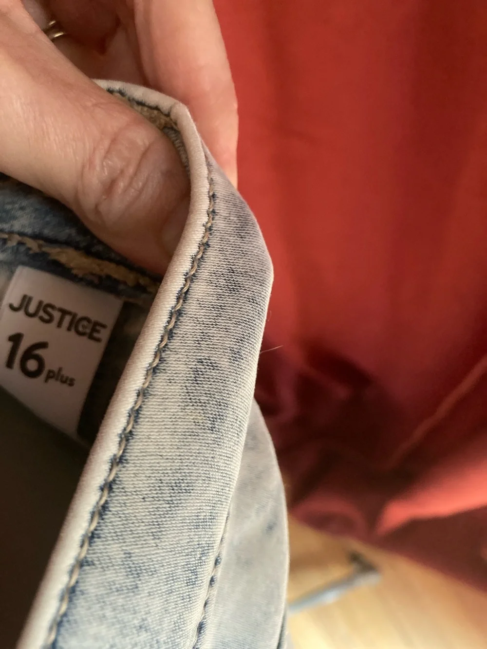 Justice Girls Light Wash Jeans, 16 plus
